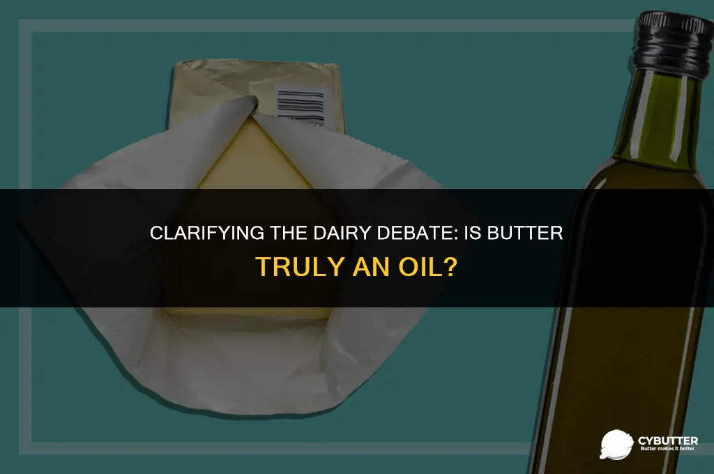 is butter an oil