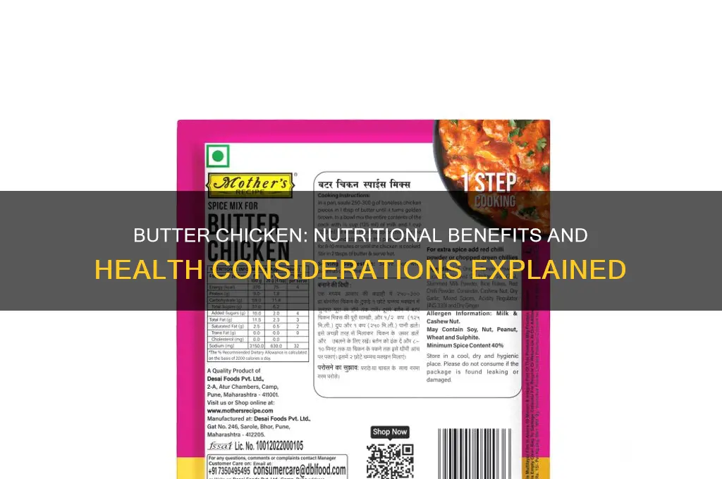 is butter chicken good for you