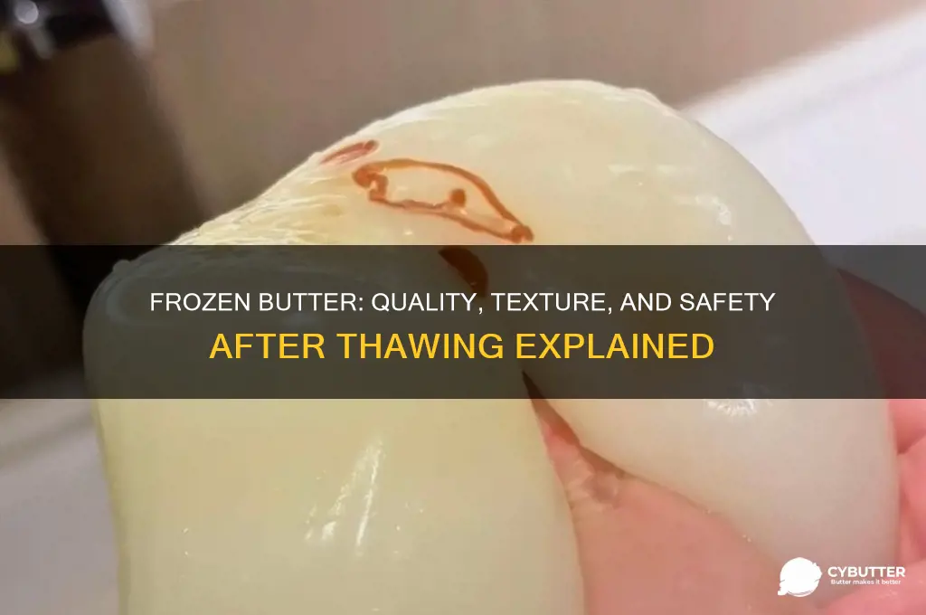 is butter good after being frozen