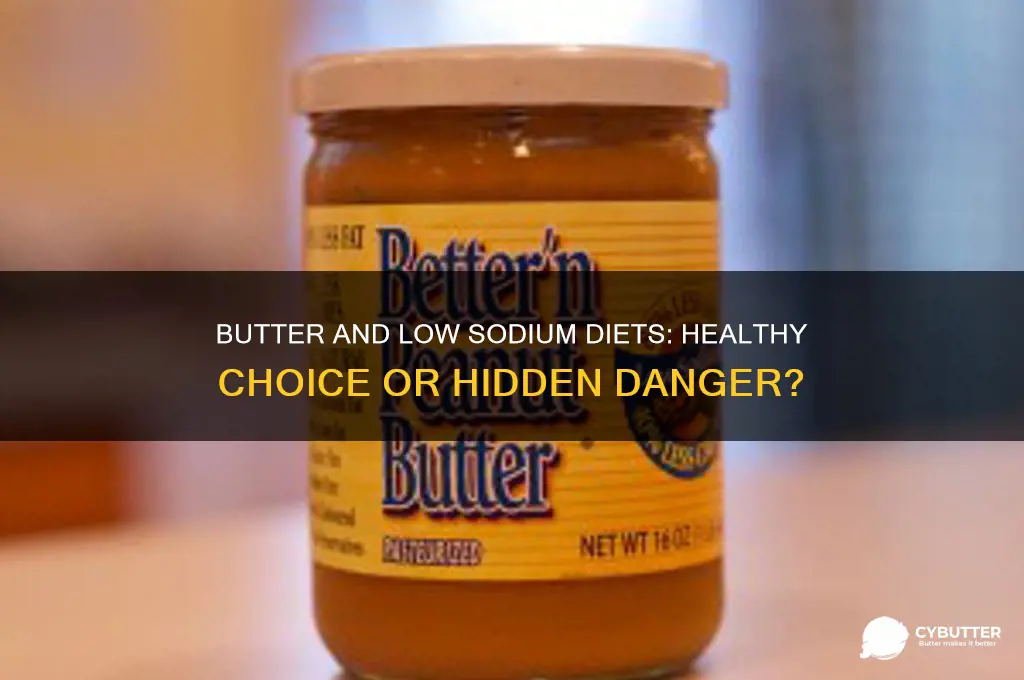 is butter good for a low sodium diet