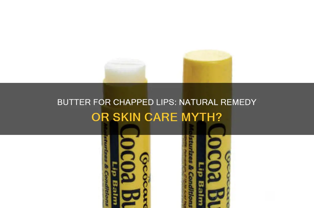 is butter good for chapped lips