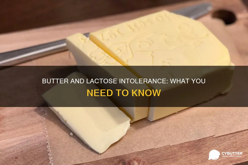 is butter good for lactose intolerance