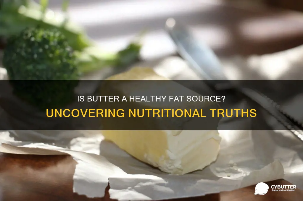 is butter good source of fat