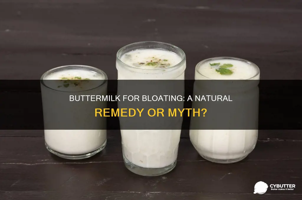 is butter milk good for bloating