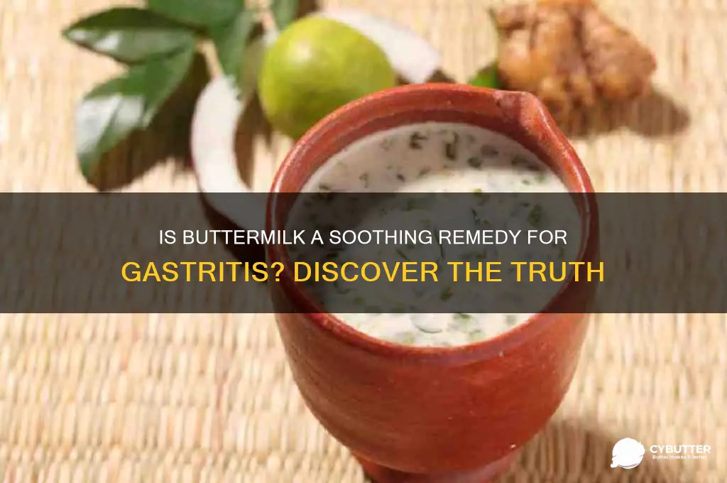is butter milk good for gastritis