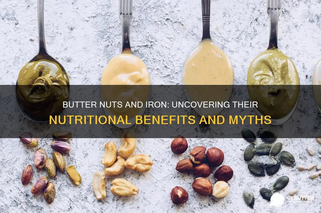 is butter nuts a good source of iron