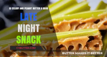 Celery and Peanut Butter: A Healthy Late Night Snack Option?