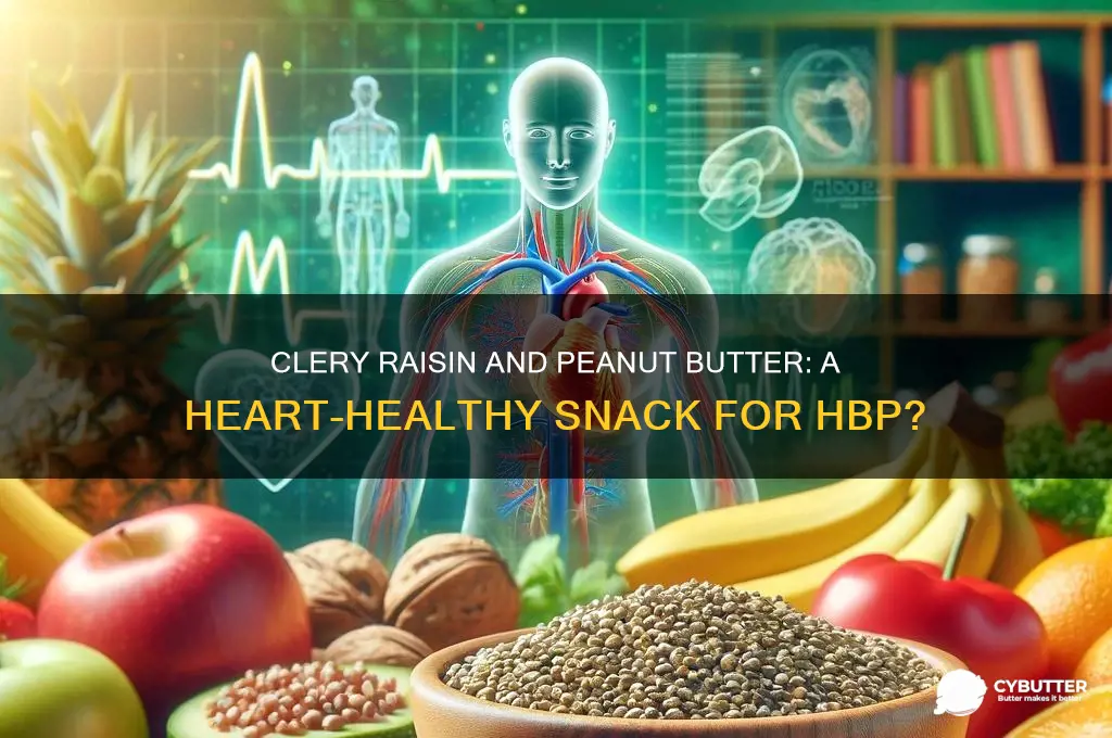 is clery raisin and peanut butter good for hbp