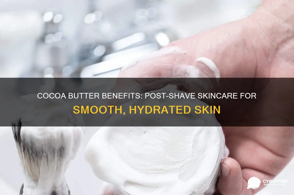 is cocoa butter good after shaving