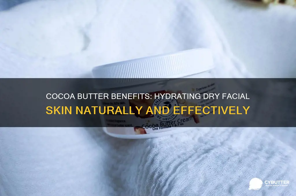 is cocoa butter good for dry skin on face