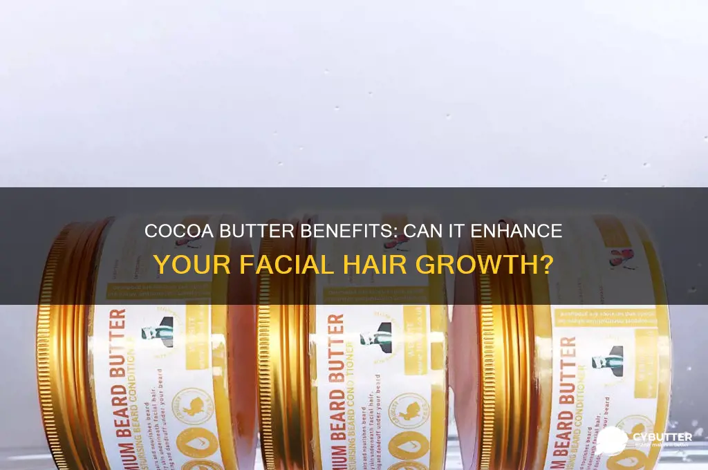 is cocoa butter good for facial hair