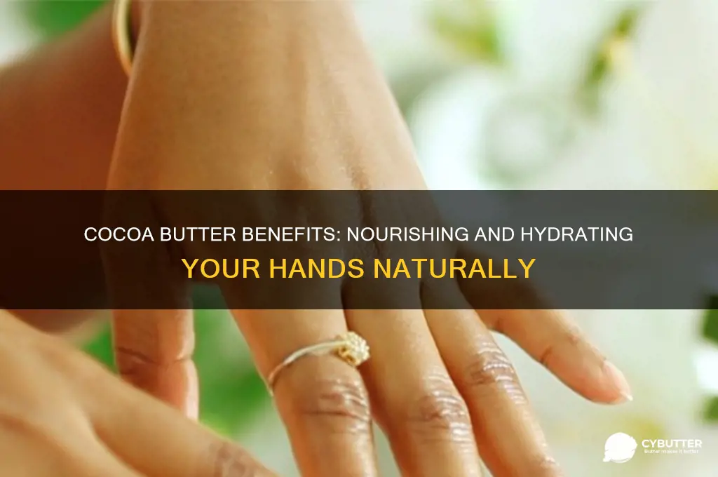 is cocoa butter good for hands