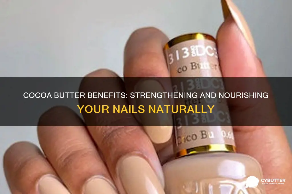 is cocoa butter good for nails