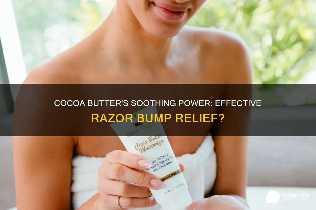is cocoa butter good for razor bumps