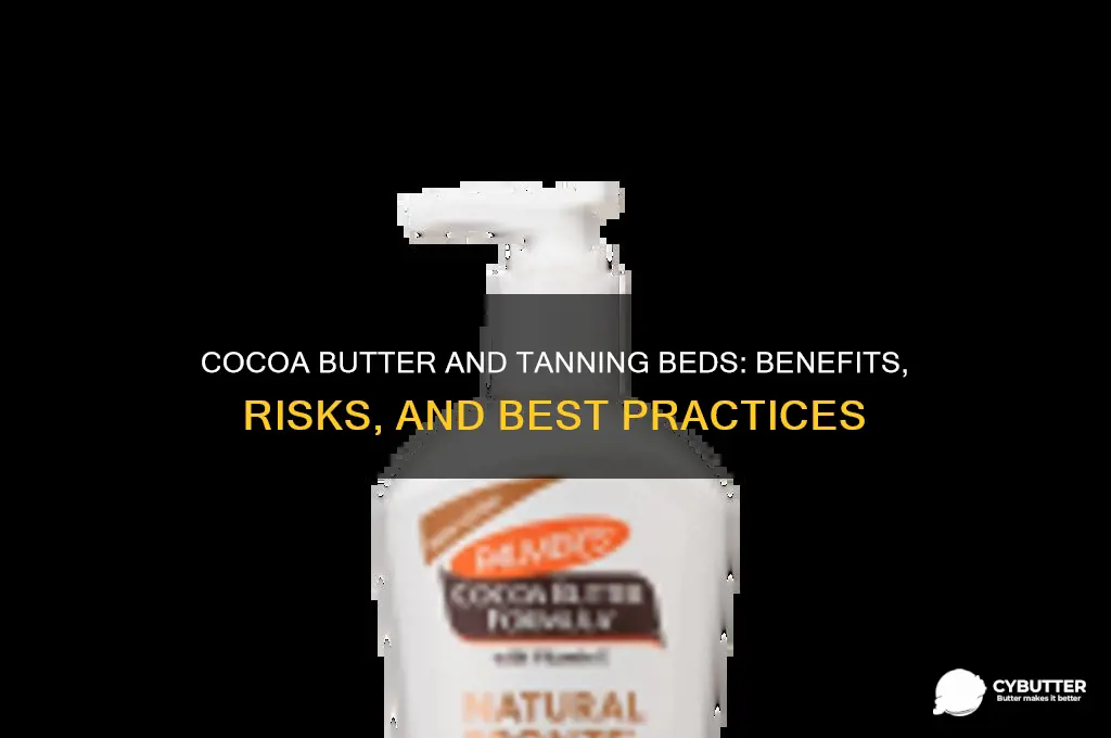 is cocoa butter good for tanning beds