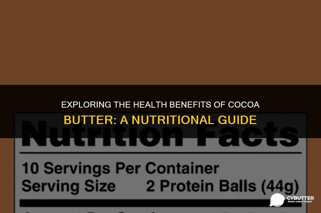 is cocoa butter healthy to eat