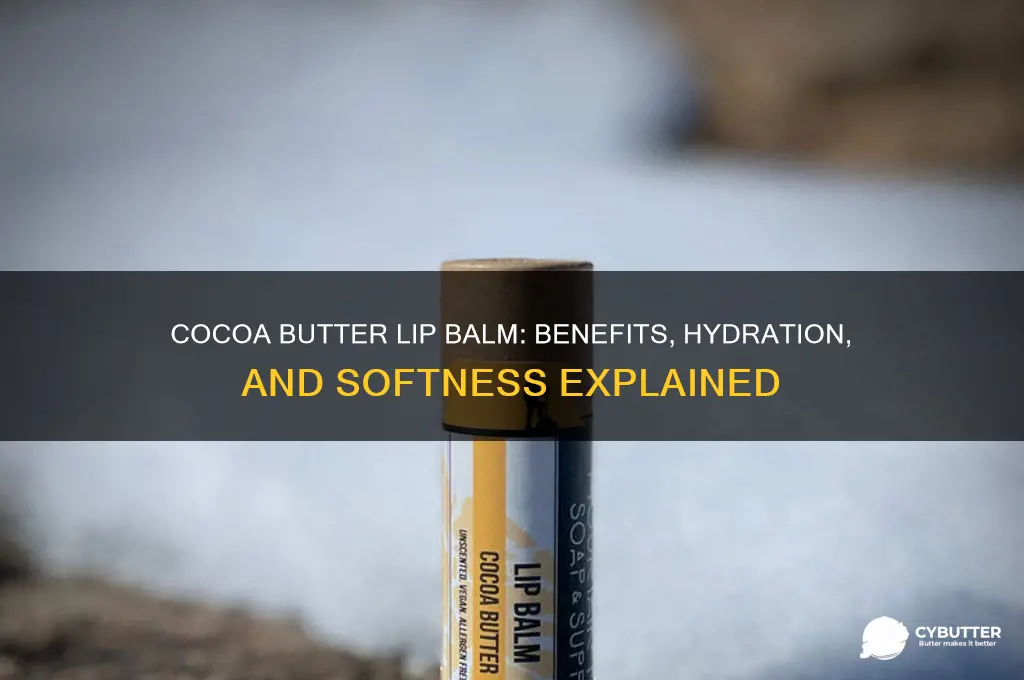 is cocoa butter lip balm good