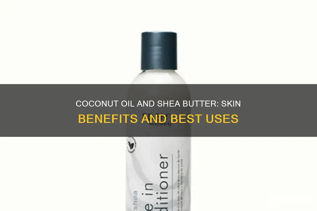 is coconut oil and shea butter good for the skin