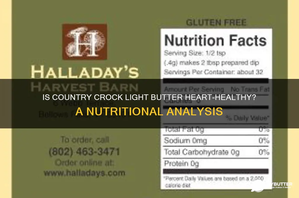 is country crock light butter good for the heart