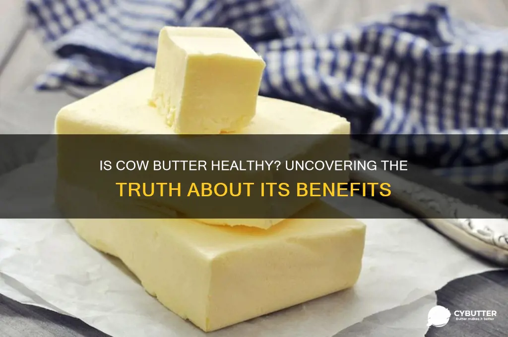 is cow butter good for health