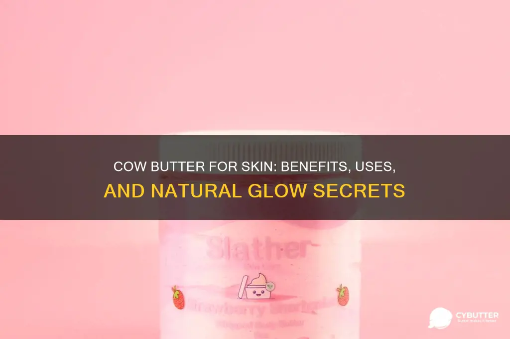 is cow butter good for skin