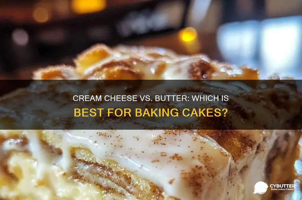 is cream cheese a good butter substitute for cake