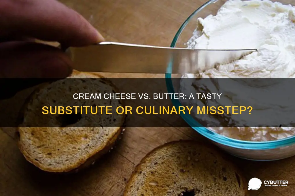 is cream cheese a good butter substitute
