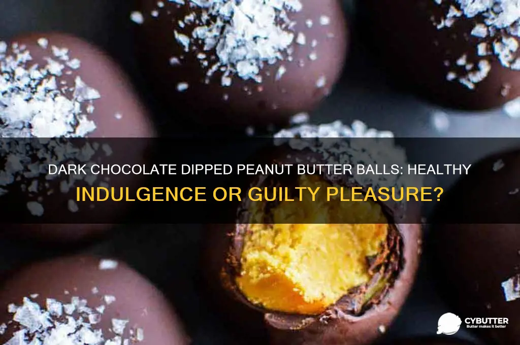 is dark chocolate good for dipping peanut butter balls