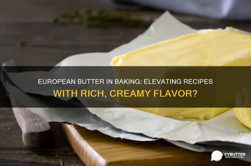 is european butter good for baking
