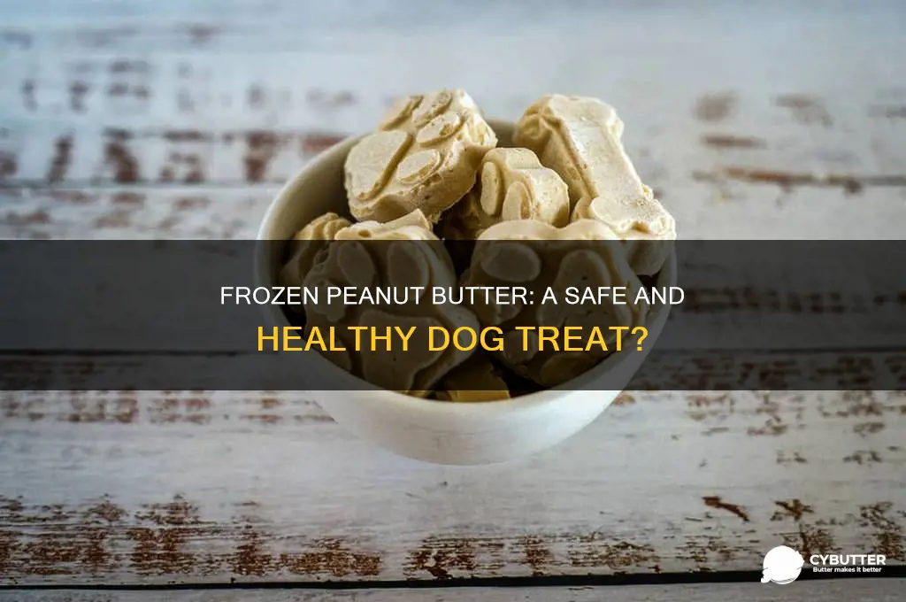 is frozen peanut butter good for dogs