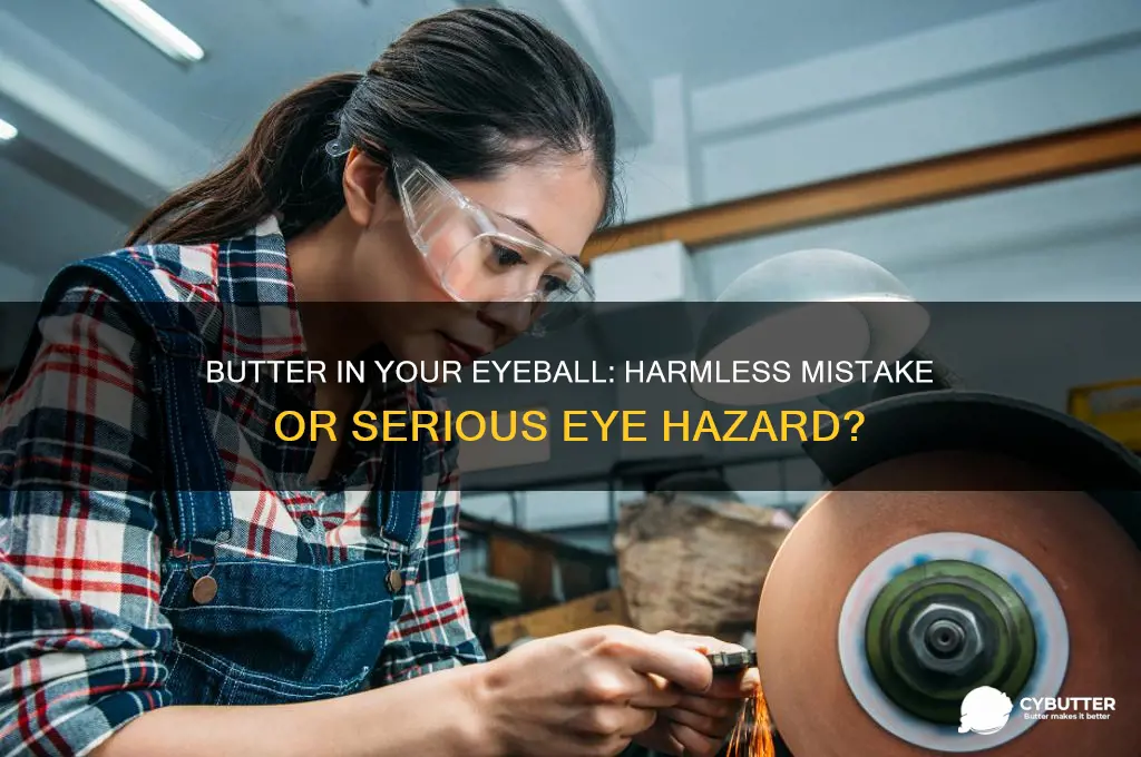 is it bad to get butter in your eyeball