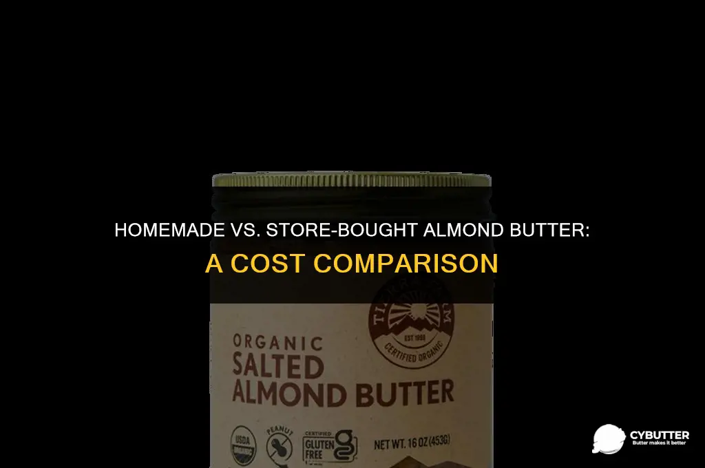 is it cheaper to buy or make almond butter