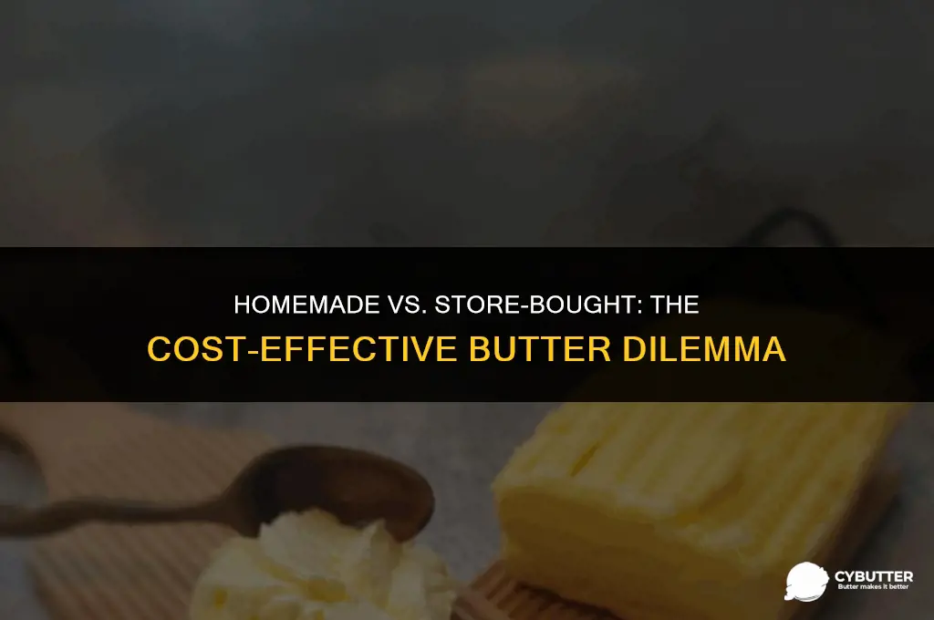 is it cheaper to make butter or buy butter