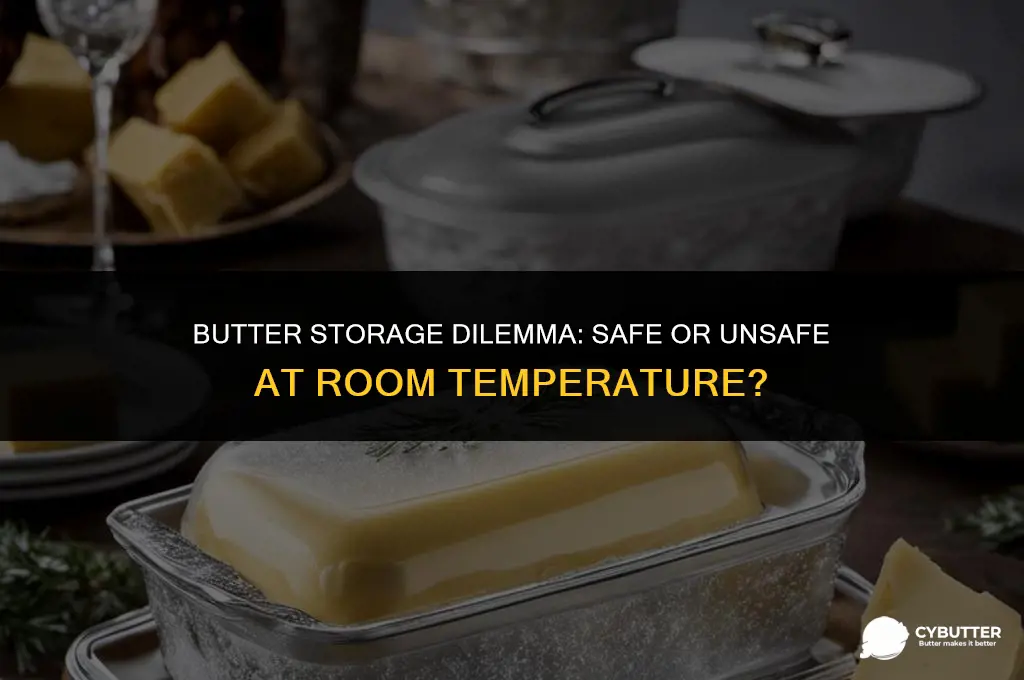 is it safe to leave butter unrefrigerated