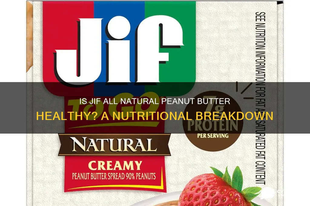 is jif all natural peanut butter good for you