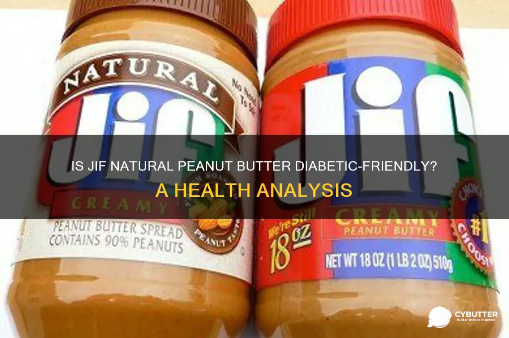 is jif natural peanut butter good for diabetics