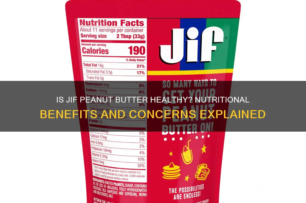 is jif peanut butter good for you