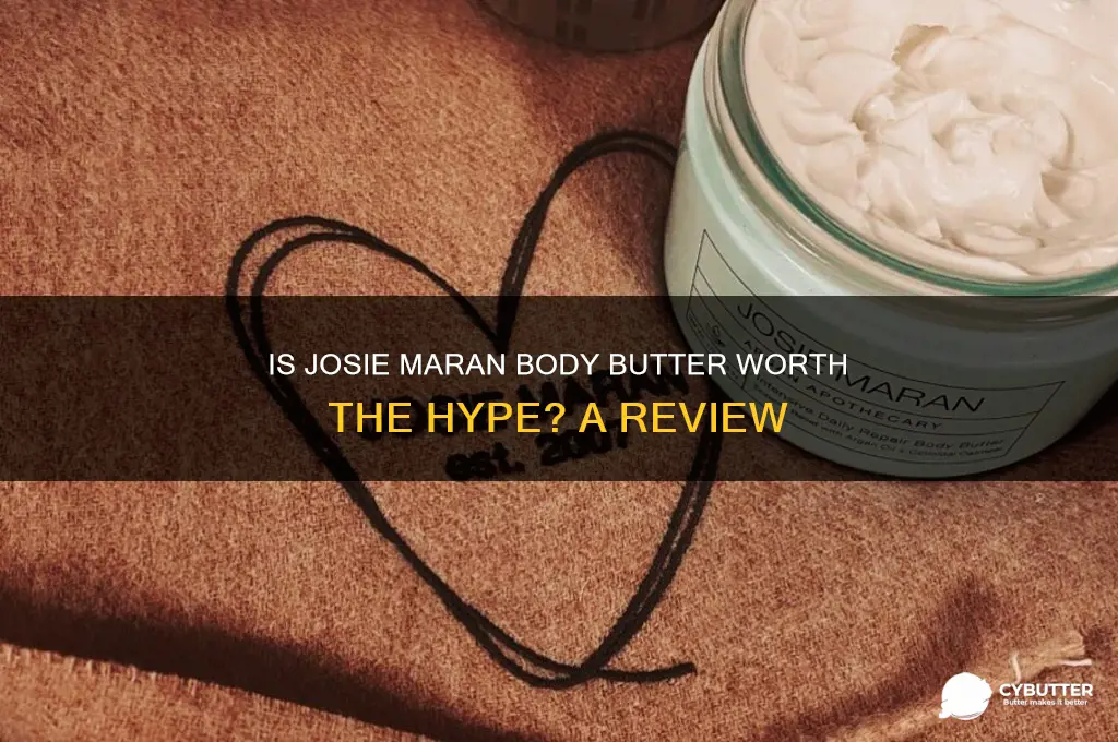 is josie maran body butter good