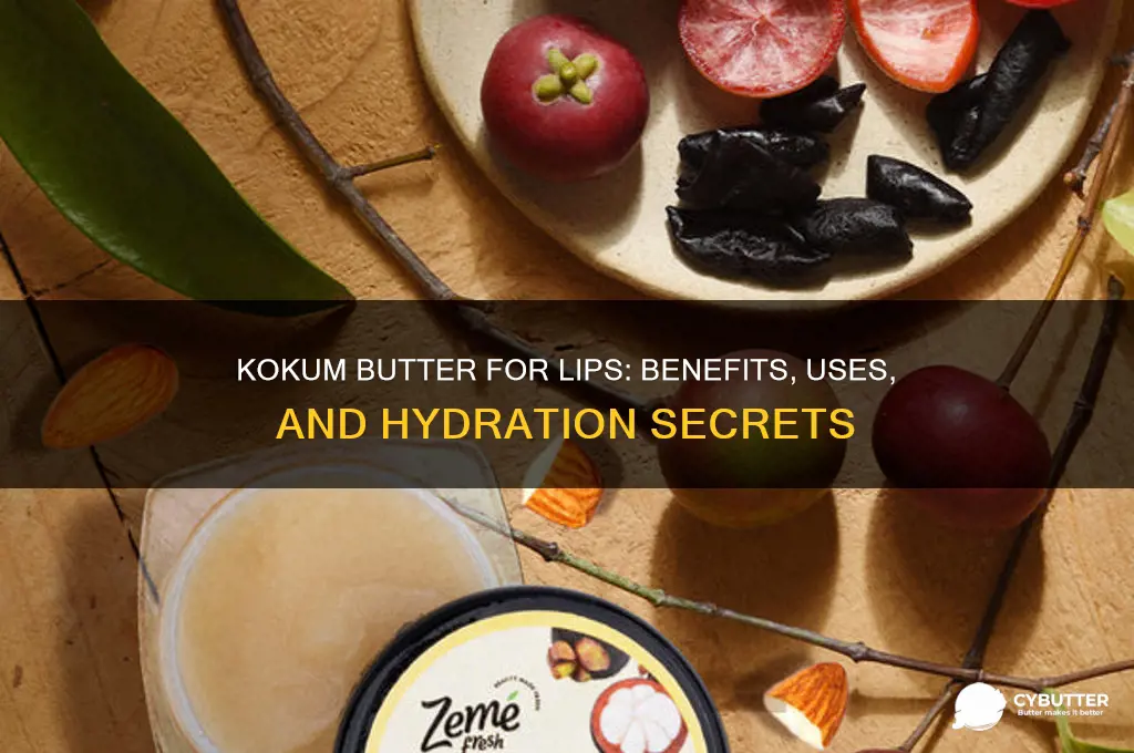 is kokum butter good for lips