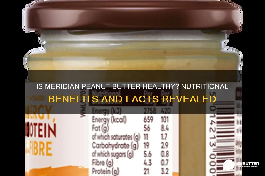 is meridian peanut butter good for you