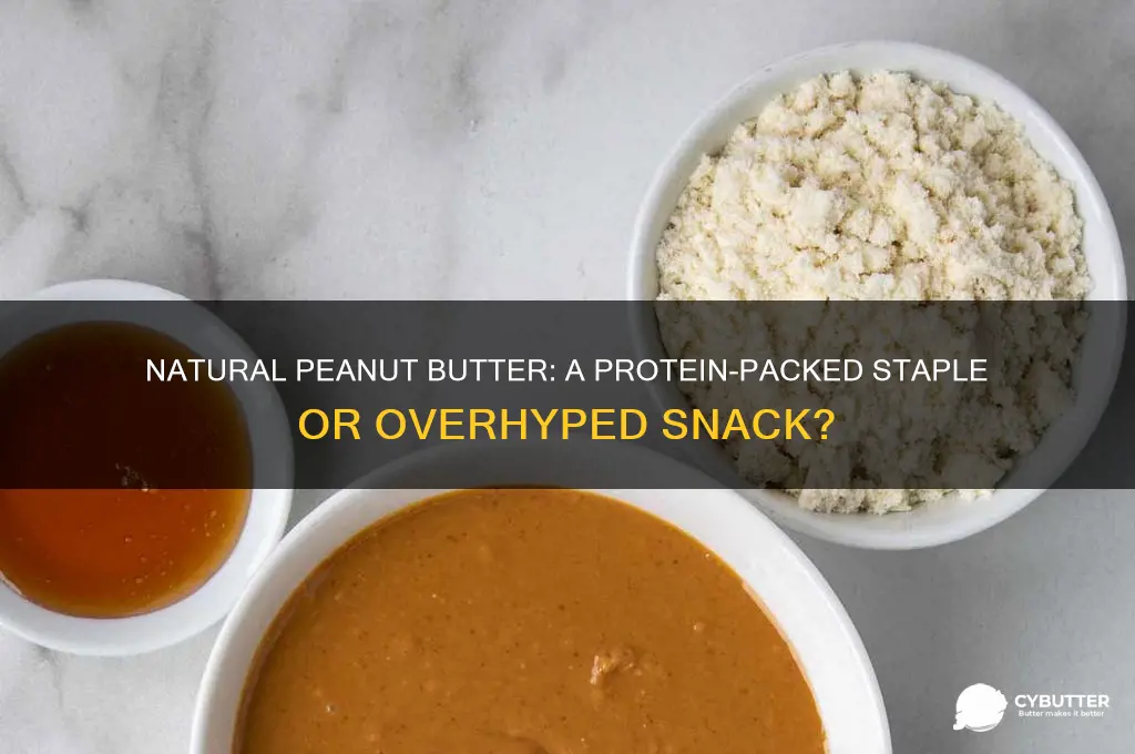 is natural peanut butter a good source of protein