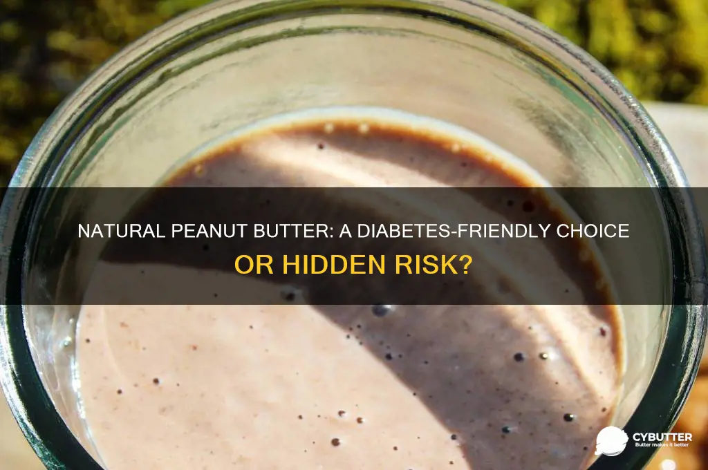 is natural peanut butter good for diabetes