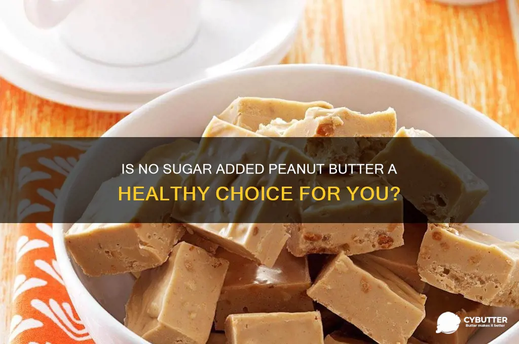 is no sugar added peanut butter good for you