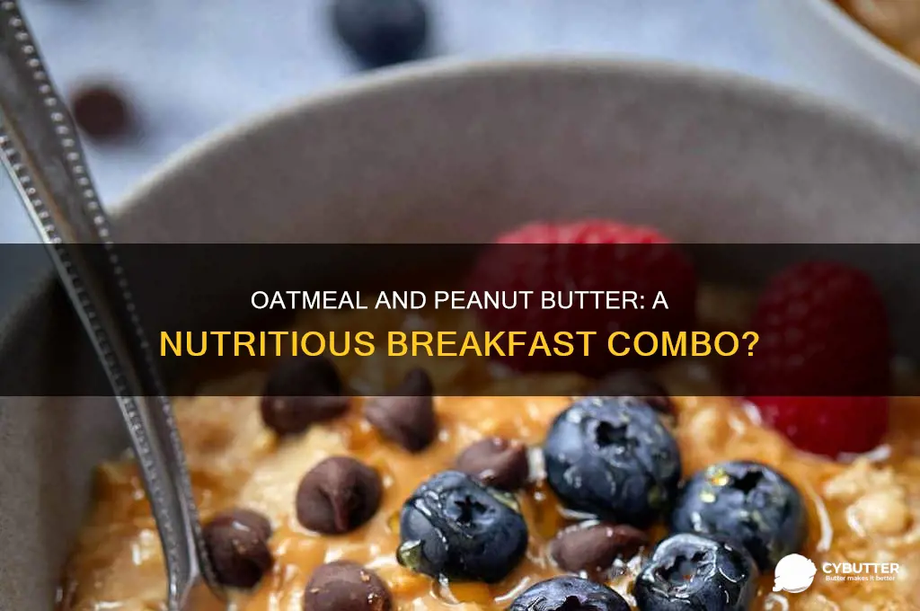 is oatmeal and peanut butter a good breakfast