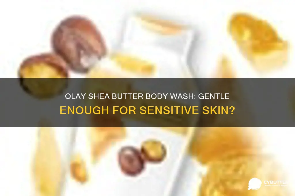 is olay shea butter body wash good for sensitive skin