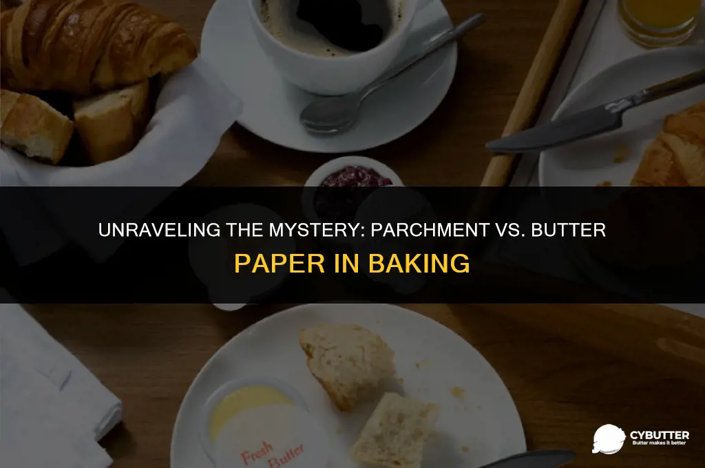 is parchment paper same as butter paper