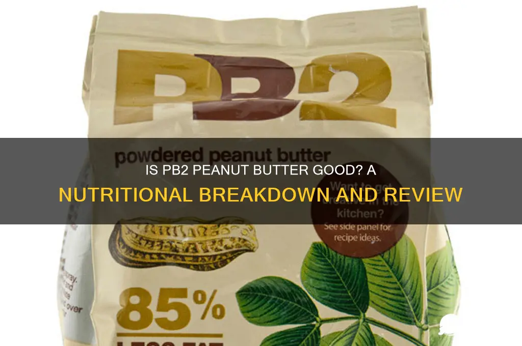 is pb2 peanut butter good