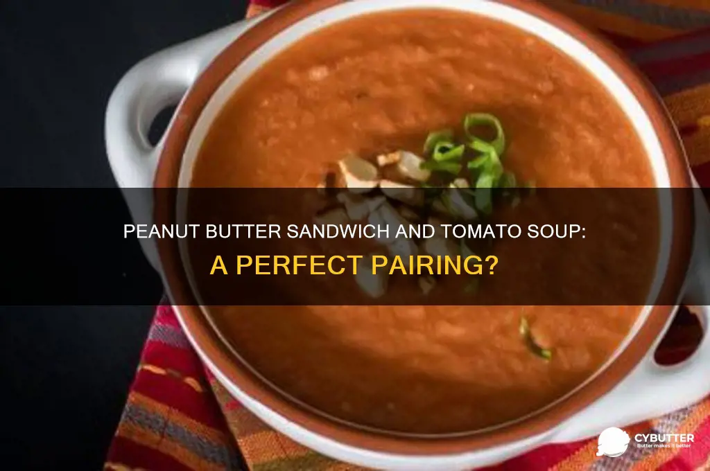 is peanit butter sandwich good with timato soup