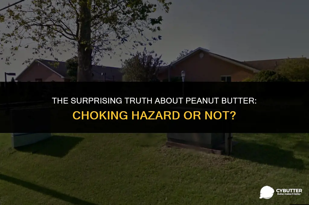 is peanut butter a choking hazard