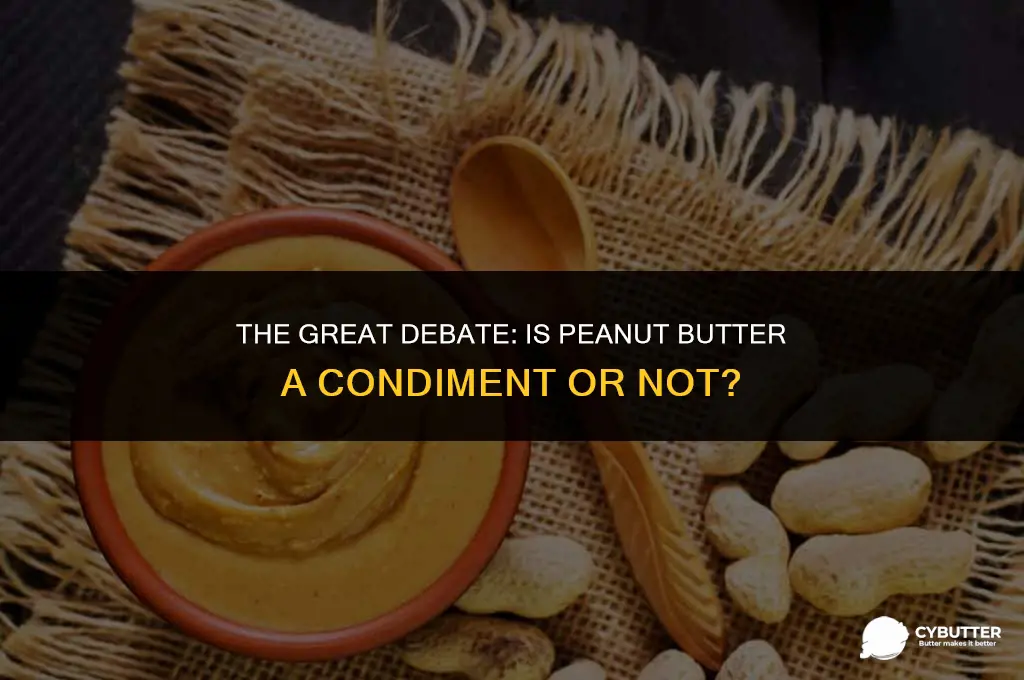 is peanut butter a condiment